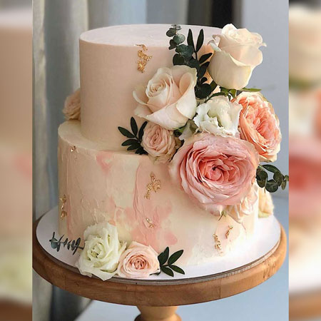 2-Tier Wedding Cake (Multi-Flavour) – Beardy Baker