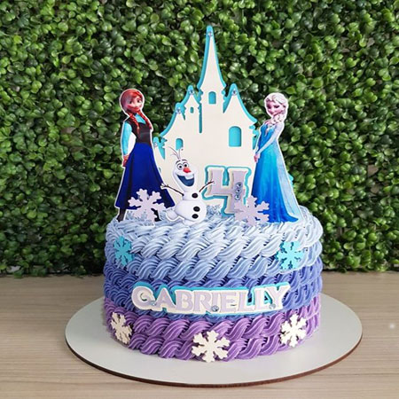 Elsa dress cake-happymobile.vn