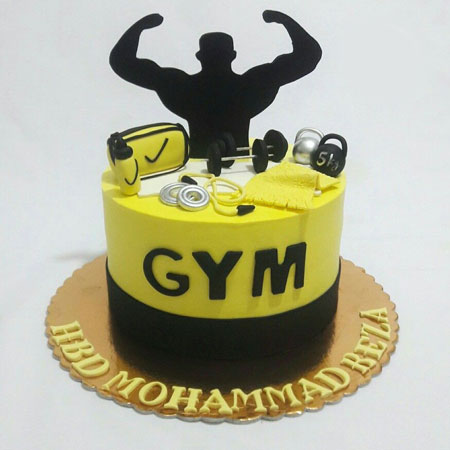 Fitness Enthusiast And Gym Lover Cake