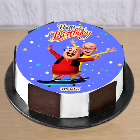 Motu patlu theme cake | Cupcake cake designs, Cartoon cake, Superhero birthday  cake