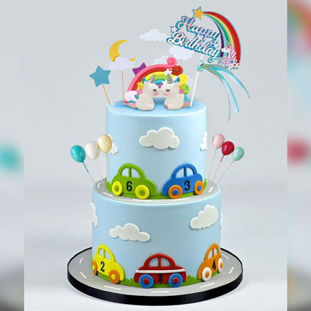Car Racing Theme Birthday Cake-sgquangbinhtourist.com.vn